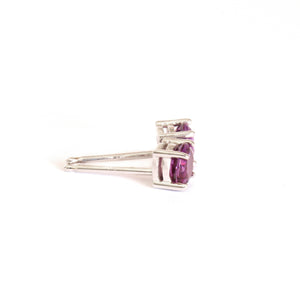 Classic Four Claw Grape Garnet Studs