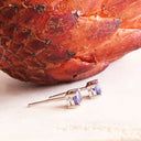 Classic Four Claw Tanzanite White Gold Studs