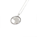 Contemporary Black Diamond Circular Africa White Gold Pendant