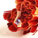 Contemporary Tanzanite Rose Gold Swish Pendant