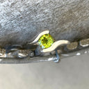 Curvaceous Solitaire Split Band Peridot Ring