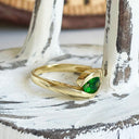 Yellow Gold Tsavorite Ring