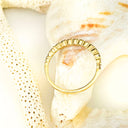 Diamond eternity stacking ring