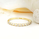 Diamond eternity stacking ring