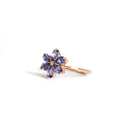 Delightful Pear Cut Rose Gold Flower Ring
