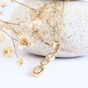 White Diamond Yellow Gold Pendant
