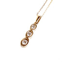 White Diamond Yellow Gold Pendant

