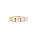 Diamond Crescendo White Diamond Ring in Yellow Gold