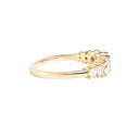 Diamond Crescendo White Diamond Ring in Yellow Gold