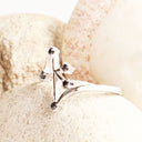 Distinctive All Black Diamond Southern Cross Ring in White Gold