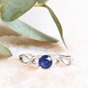 Solitaire Sapphire White Gold Ring