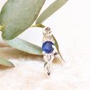 Solitaire Sapphire White Gold Ring