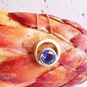 Double Round Yellow Gold Tanzanite Pendant