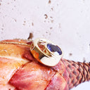 Double Round Yellow Gold Tanzanite Pendant