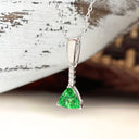 Tsavorite and diamond pendant