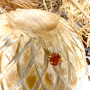 Elegant Cushion Cut Double Claw Citrine Pendant