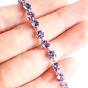 Elegant Round Cut Tanzanite Bracelet