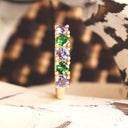 Elegantly Looped Gallery Tanzanite and Tsavorite Yellow Gold Ring