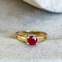 Yellow Gold Ruby Ring