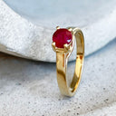 Yellow Gold Ruby Ring