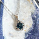 London Blue Topaz and Diamond Pendant