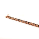 Elongated Black Diamond And Flashes of White Diamond Rose Gold Tennis Bracelet
