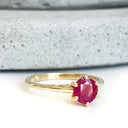 Yellow Gold Filigree Ruby Ring