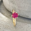 Yellow Gold Filigree Ruby Ring