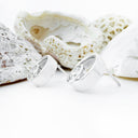 Envy Inducing White Gold Circular And Tube Set White Diamond Earrings