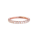 Eternity Rose Gold White Diamond 3/4 Stacking Band