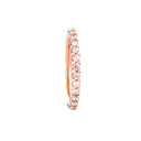 Eternity Rose Gold White Diamond 3/4 Stacking Band