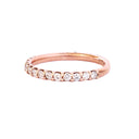 Eternity Rose Gold White Diamond 3/4 Stacking Band
