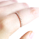 Eternity Rose Gold White Diamond 3/4 Stacking Band