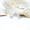 Exotic Nine Diamond White Gold Crown Ring