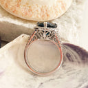 London Blue Topaz and Diamond Halo Ring