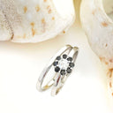 Black and white diamond floral wedding set