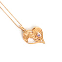 For the Love of Elephants Rose Gold Tanzanite Pendant