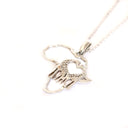 For the Love of Giraffes White Gold Pendant