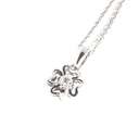 Four Hearts White Diamond White Gold Pendant