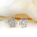 White Diamond White Gold Earrings