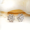 White Diamond White Gold Earrings