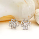 White Diamond White Gold Earrings