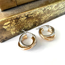 Funky Twisted Rose and White Hoops