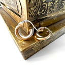 Funky Twisted Rose and White Hoops