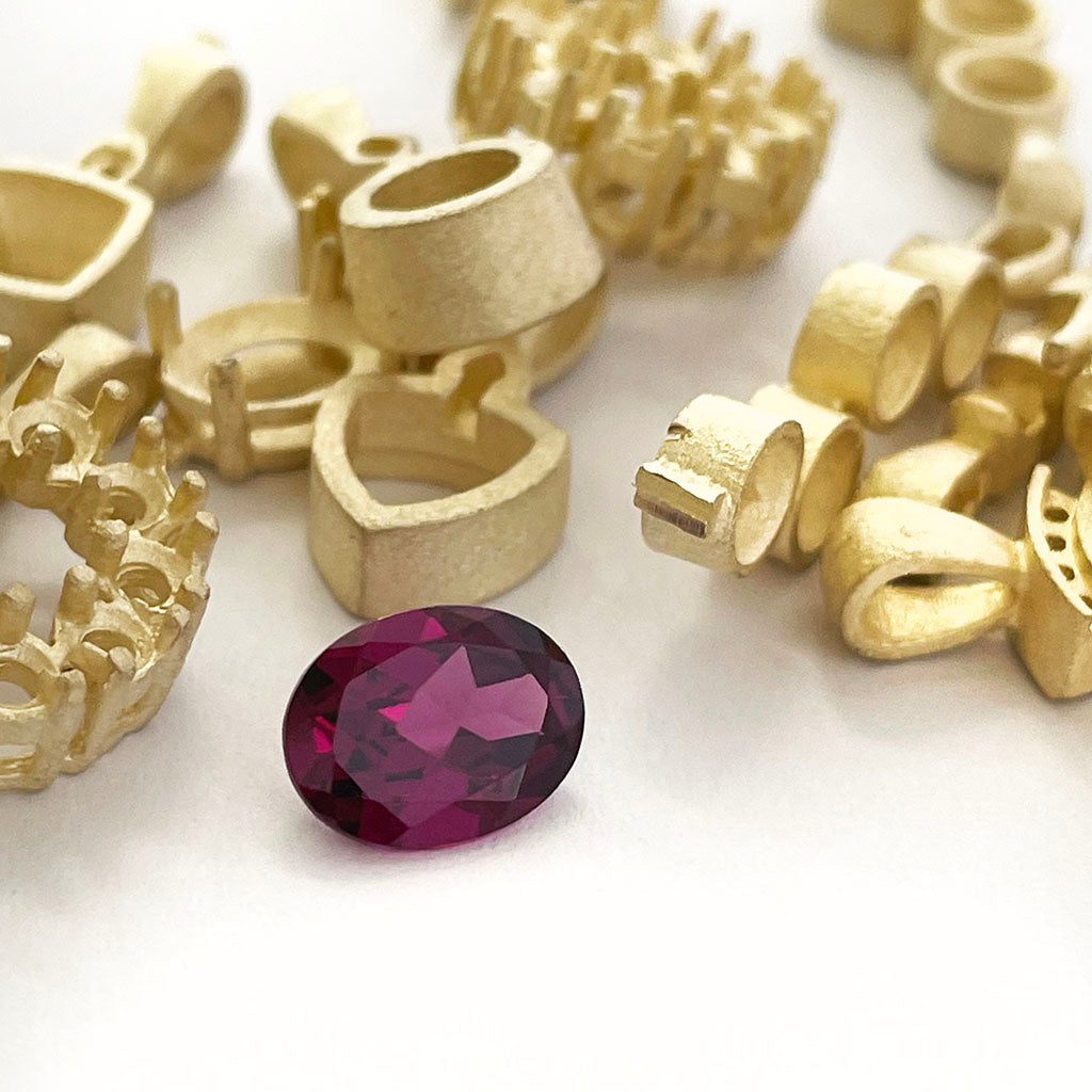 Loose Grape Garnet Gemstone