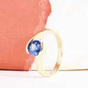 Sapphire and Yellow Gold Ring