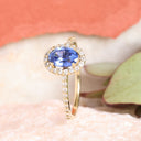 Sapphire and Diamond Yellow Gold Ring