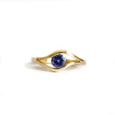 Golden Eye Yellow Gold Tanzanite Ring