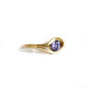 Golden Eye Yellow Gold Tanzanite Ring