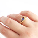 Golden Eye Yellow Gold Tanzanite Ring
